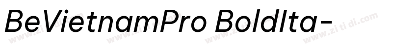 BeVietnamPro BoldIta字体转换